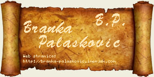 Branka Palasković vizit kartica